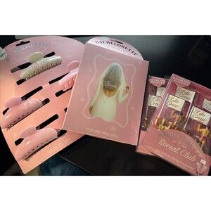 New NPW Bachelorette Social Club  Bridal Party Clips Veil Drink Markers Bundle